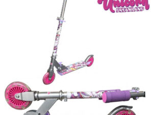 سكوتر يونيكورن مع أضواء على عجلات