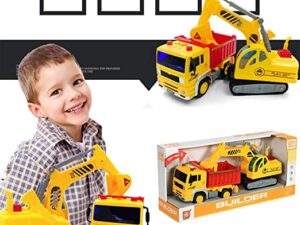 شاحنة مع حفارة