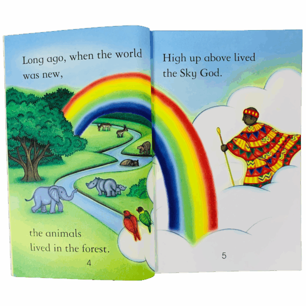 ⁦USBORNE _ the leopard and the sky god⁩ - الصورة ⁦2⁩