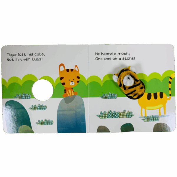 ⁦Finger puppet _ tiger and his five cubs⁩ - الصورة ⁦2⁩