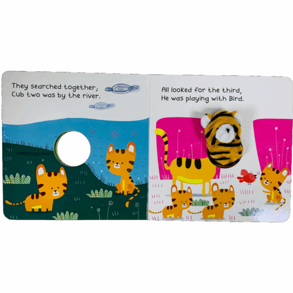 ⁦Finger puppet _ tiger and his five cubs⁩ - الصورة ⁦3⁩